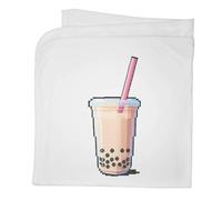 Azeeda 'Pixel Style Bubble Tea' Cotton Baby Blanket/Shawl (BY00048420)