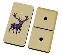 Azeeda 'Pixel Style Cosmic Stag' Domino Set & Box (DM00055305)