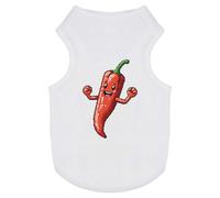 Azeeda 'Pixel Style Dancing Chilli' Pet Dog/Cat T-Shirt, S (PT00178049)