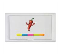 Azeeda 'Pixel Style Dancing Chilli' Sticky Note Ruler Pad (ST00044751)