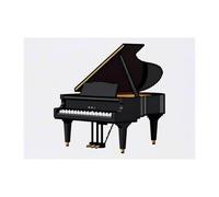 Azeeda 'Pixel Style Grand Piano' Temporary Tattoo - A6 (TO00099411)