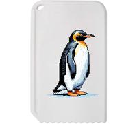 Azeeda 'Pixel Style King Penguin' Plastic Ice Scraper (IC00049387)