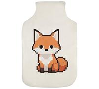 Azeeda 'Pixel Style Red Fox' Hot Water Bottle Cover (HW00047622)