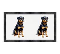 Azeeda 'Pixel Style Rottweiler' Pet Feeding Mat (PM00035946)