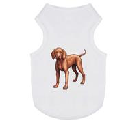 Azeeda 'Pixel Style Vizsla Dog' Pet Dog/Cat T-Shirt, L (PT00178463)