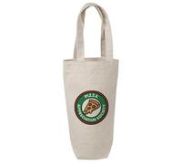 Azeeda 'Pizza Appreciation Society' Cotton Wine Bottle Gift/Travel Bag (BL00044015)