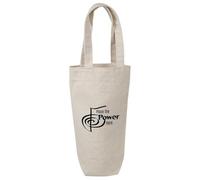 Azeeda 'Place The Power Here' Cotton Wine Bottle Gift/Travel Bag (BL00045958)