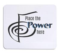 Azeeda 'Place The Power Here' Mouse Mat/Desk Pad (MO00042330)