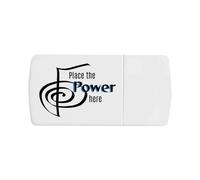 Azeeda 'Place The Power Here' Pill Box with Tablet Splitter (PI00039368)
