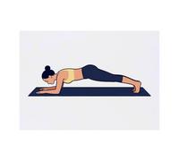 Azeeda 'Plank Yoga Pose' Temporary Tattoo - A6 (TO00099603)