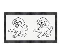Azeeda 'Playful Cockapoo Dog' Pet Feeding Mat (PM00038913)