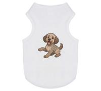 Azeeda 'Playful Merle Coat Cockapoo' Pet Dog/Cat T-Shirt, S (PT00190517)