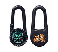 Azeeda 'Playful Tiger Cubs' Compass Keyring (KC00043144)