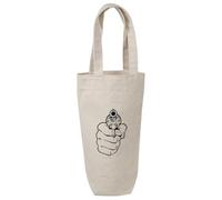Azeeda 'Point Blank' Cotton Wine Bottle Gift/Travel Bag (BL00049440)