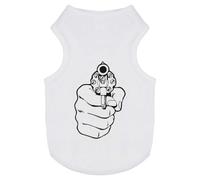 Azeeda 'Point Blank' Pet Dog/Cat T-Shirt, L (PT00185855)