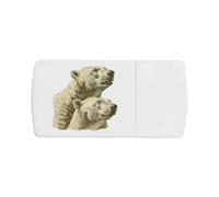 Azeeda 'Polar Bear Couple' Pill Box with Tablet Splitter (PI00044050)