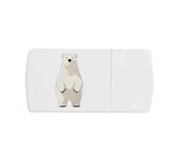 Azeeda 'Polar Bear' Pill Box with Tablet Splitter (PI00042532)