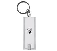Azeeda 'Polar Bear Portrait' LED Torch Keyring - Compact Pocket Flashlight with Keychain - Handy Mini Light for Bags and Keys (KT00041058)