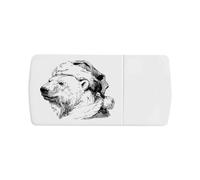 Azeeda 'Polar Bear Wearing Santa Hat' Pill Box with Tablet Splitter (PI00039426)
