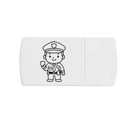 Azeeda 'Police Man Hero' Pill Box with Tablet Splitter (PI00035953)