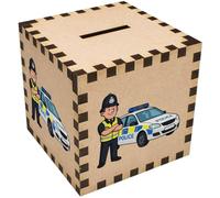 Azeeda 'Police Officer & Car' Money Box/Piggy Bank (MB00117801)