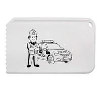 Azeeda 'Police Officer & Car' Plastic Ice Scraper (IC00046667)