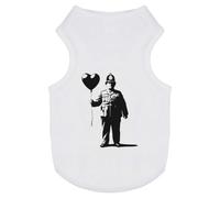 Azeeda 'Policeman Holding Heart Balloon' Pet Dog/Cat T-Shirt, L (PT00167067)