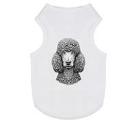 Azeeda 'Poodle Portrait' Pet Dog/Cat T-Shirt, M (PT00160726)