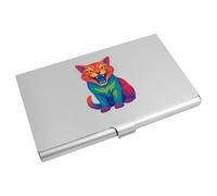 Azeeda 'Pop Art Fierce Cat' Business Card Holder/Credit Card Wallet (CH00047912)