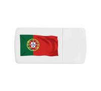 Azeeda 'Portugal Flag' Pill Box with Tablet Splitter (PI00042850)