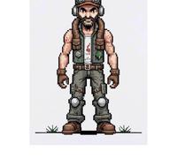 Azeeda 'Post-Apocalyptic Survivor' Temporary Tattoo - Water Resistant, Skin-Safe, Non-Toxic Transfer (TO00098423)