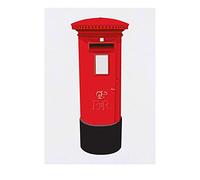 Azeeda 'Post Box' Temporary Tattoo - Water Resistant, Skin-Safe, Non-Toxic Transfer (TO00029107)