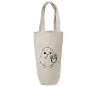 Azeeda 'Potato Eating Chips' Wine Bottle Bag - Natural (BL00050295)