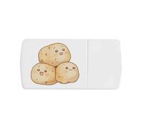 Azeeda 'Potato Family' Pill Box with Splitter (PI00045264)