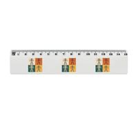 Azeeda 'Power Transmission Structures' 15cm (6 Inch) White Plastic Ruler (RL00100201)