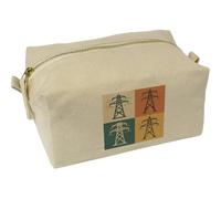 Azeeda 'Power Transmission Structures' Canvas Wash Bag/Makeup Case (CS00046696)