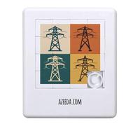 Azeeda 'Power Transmission Structures' Sliding Puzzle (PZ00038882)