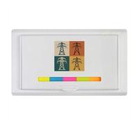 Azeeda 'Power Transmission Structures' Sticky Note Ruler Pad (ST00041137)