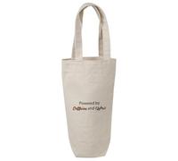 Azeeda 'Powered by Caffeine and Chaos' Cotton Wine Bottle Gift/Travel Bag (BL00038738)