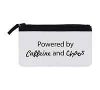 Azeeda 'Powered by Caffeine and Chaos' Pencil Case (PC00054568)