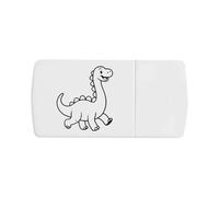 Azeeda 'Prancing Dinosaur' Pill Box with Tablet Splitter (PI00043655)