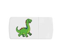 Azeeda 'Prancing Rainbow Dinosaur' Pill Box with Tablet Splitter (PI00043656)