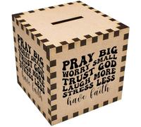 Azeeda 'Pray Big, Worry Small' Money Box/Piggy Bank (MB00112256)