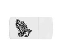 Azeeda 'Praying Hands' Pill Box with Tablet Splitter (PI00041836)