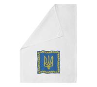 Azeeda 'President Of Ukraine Flag' Cotton Tea Towel - White (TW00026021)