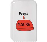 Azeeda 'Press Pause' Car Ice Scraper (IC00054261)