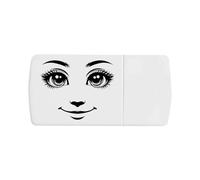 Azeeda 'Pretty Face' Pill Box with Tablet Splitter (PI00040094)