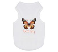 Azeeda 'Pretty Orange Butterfly ' Pet Dog/Cat T-Shirt, M (PT00170746)