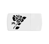 Azeeda 'Pretty Rose Stem' Pill Box with Splitter (PI00044841)