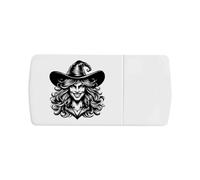 Azeeda 'Pretty Witch' Pill Box with Tablet Splitter (PI00040083)